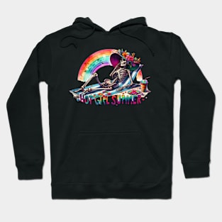 Celebrate Hot Girl Summer Women Cute Skeleton Relaxation Hoodie